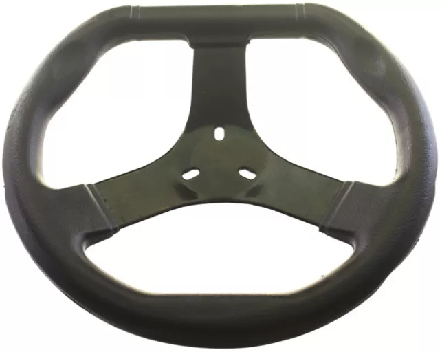 Go Kart Corporate Flat Top Black 320mm Steering Wheel Racing