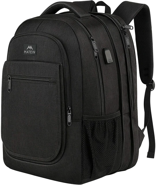 Matein Expandable Travel Laptop Backpack College School Bag for Men and Women