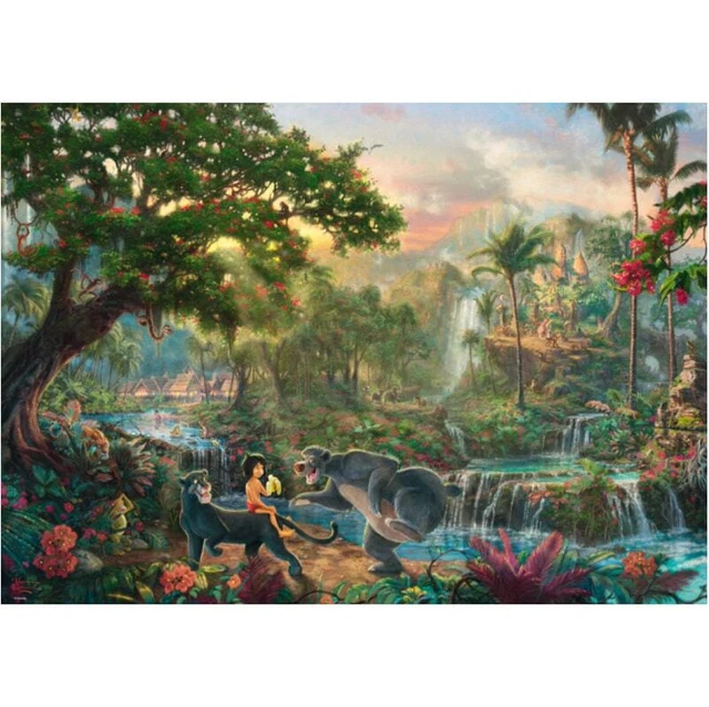 THOMAS KINKADE DISNEY The Jungle Book Jigsaw Puzzle 1000 pieces £13.49 ...