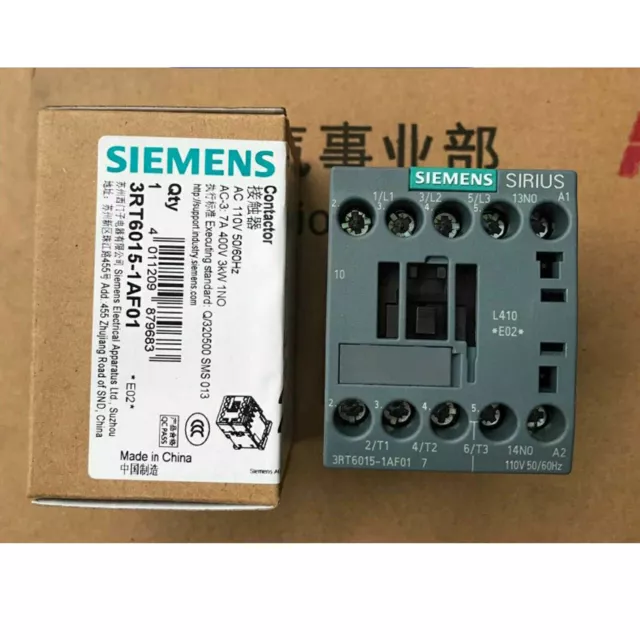 1PC New IN BOX Siemens 3RT6015-1AF01 AC contactor 110V Fast Delivery