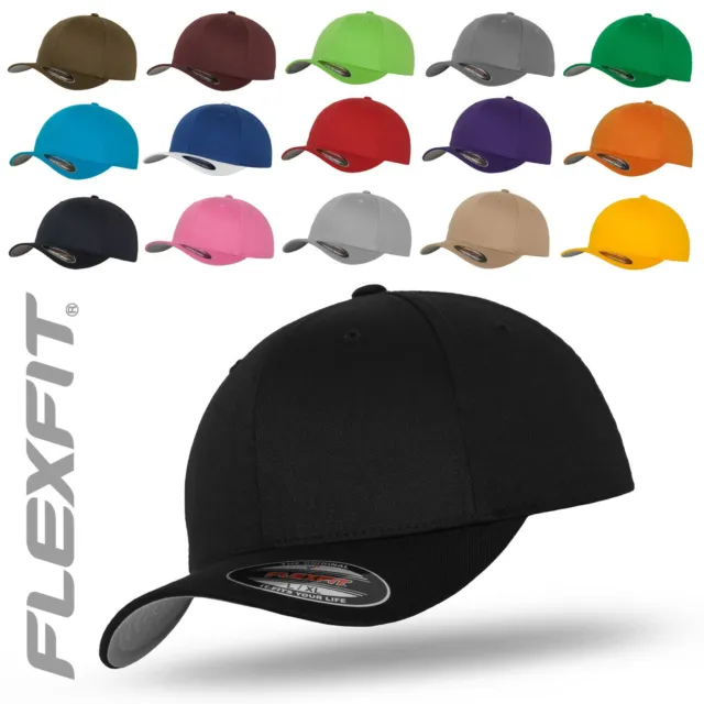 Original FLEXFIT® Basecap Baseball Cap Mütze Kappe Wooly Combed 6277