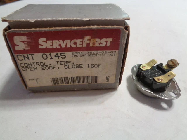 Nos Service First Cnt0145 Control Temp Open 200F Close 160F (2701-3518-02-07) V2