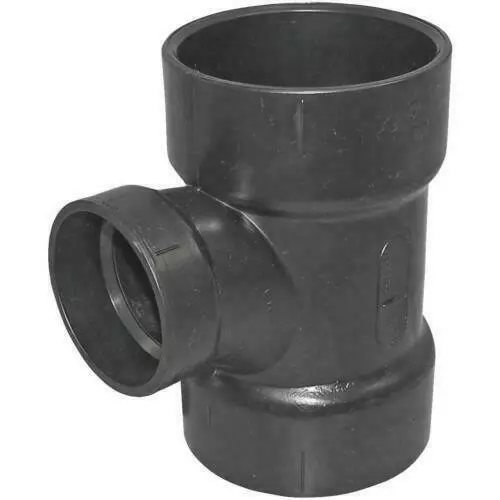 Charlotte Pipe 3x3x2 In Hub x Hub x Hub Reducing Sanitary ABS Waste & Vent