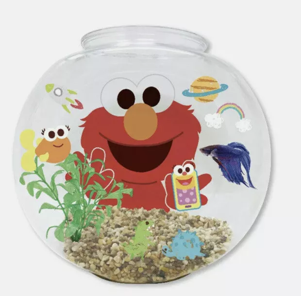 Sesame Street Elmo‘s World 1.2 Gallon Fish Bowl Kit For Kids NEW