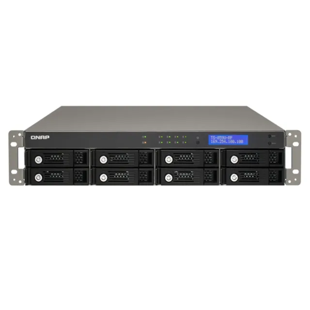 Qnap Ts-859u-rp Nas Motherboard RAM 2 GB HDD 4 X 1 TB with Power Supply 2u_