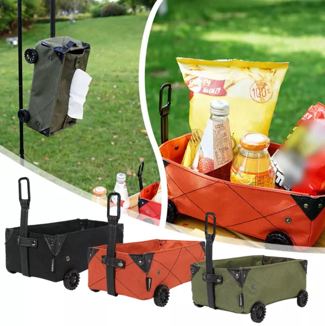 Rolling Folding Collapsible Garden Cart Outdoor Camping Wagon Utility Beach Cart