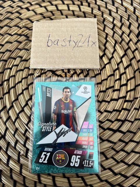 Carte Topps Match Attax Extra 20/21 Lionel Messi 017/100 - BGS 9.5 - Barcelone