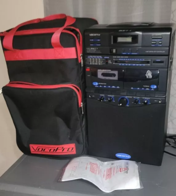 VocoPro Duet II Karaoke System Equalizer CD+ Cassette AM/FM RADIO