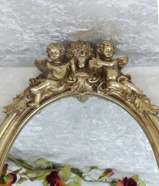 Spiegel Barock Wandspiegel Engel gold Rahmen Antik Badspiegel Jugendstil Deko 3