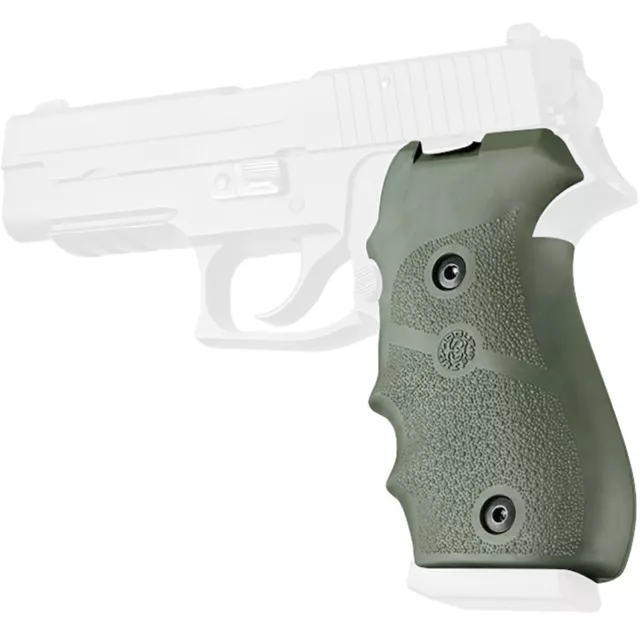 Hogue SIG P220 American DA/SA DAK Over Molded Grip w/ Finger Grooves - OD Green