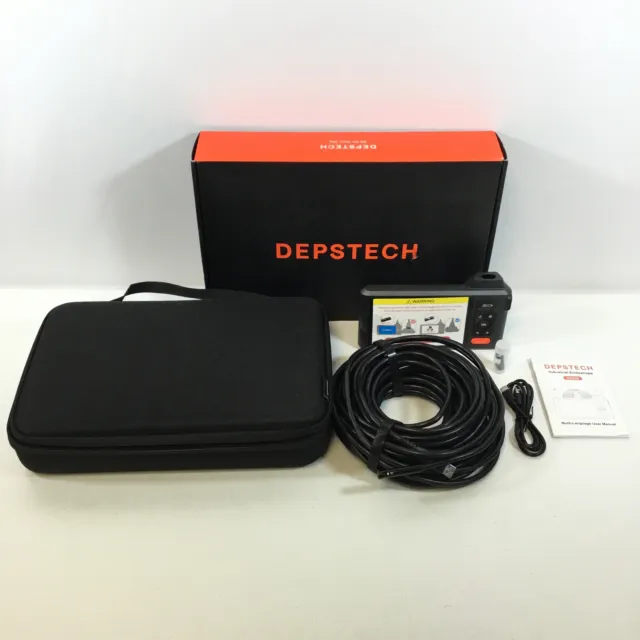 Depstech DS520 Black Triple Lens Borescope Semi-Rigid Industrial Endoscope