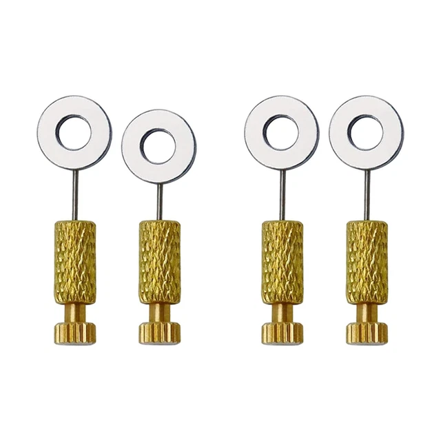 Fermoirs à Vis En Métal Argenté Brillant Blanc