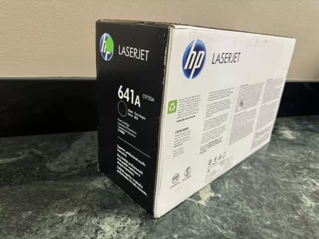 New HP C9720A 641A Black LaserJet Toner Cartridge Genuine Sealed Box OEM 3