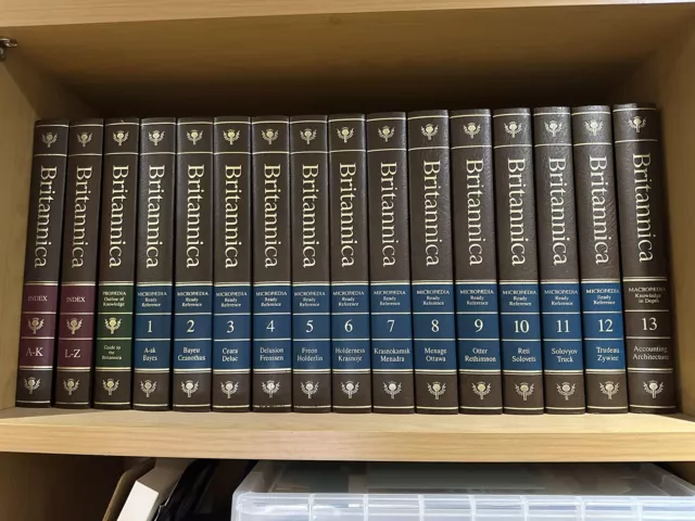 Encyclopedia Britannica 1988full set Hardback  edition. Atlas And Med Books Incl