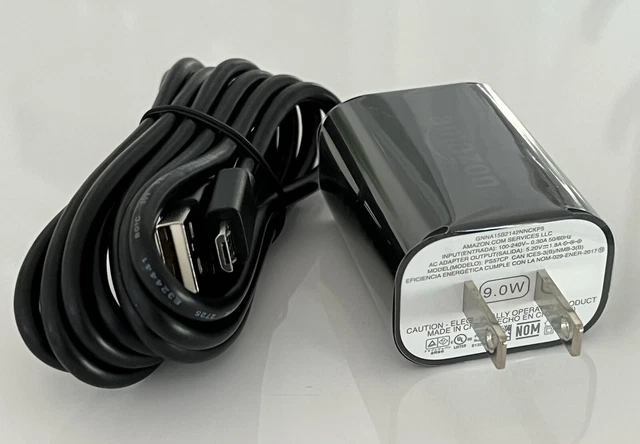 Amazon Kindle 9W Original OEM AC USB Power Adapter Charger with 5' Cord Cable