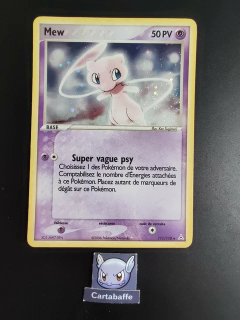 Carte Pokémon Mew 111/110 Secrète HOLO Fantômes Holon Bloc EX