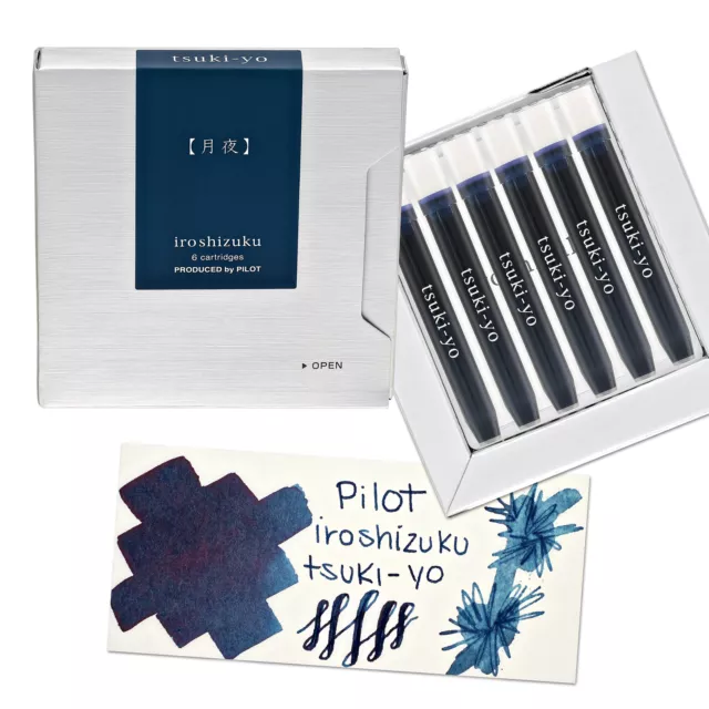 Namiki Pilot Iroshizuku Ink Cartridges in Tsuki-yo (Moonlight) - Pack of 6