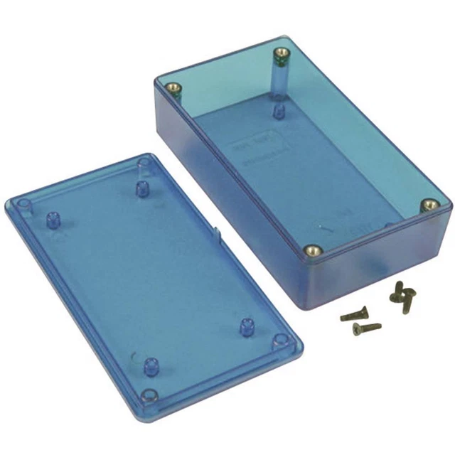 Boîtier universel Hammond Electronics 1591XXBTBU ABS bleu (transparent) 113 x