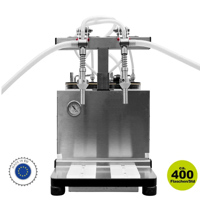 Vakuum Abfüller 2x1 flüssige Stoffe + Öl, Flaschen Abfüll Füll Maschine Gerät