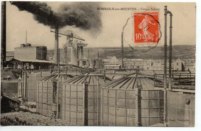 DOMBASLE SUR MEURTHE - Meurthe et Moselle - CPA 54 - les Usines Solvay