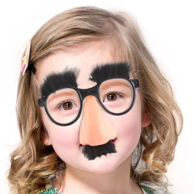 Big Nose Glasses with Eyebrows Mustache,Silly Funny Photo Props, Halloween Party