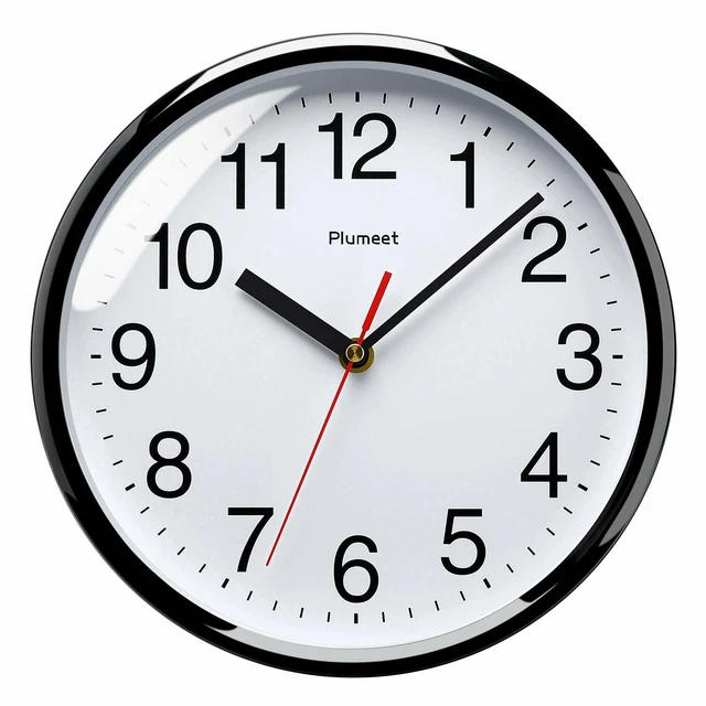 Orologio da Parete Moderno Silenzioso al Quarzo 25cm, Numeri Sovradimensionati Orologio Murale Rotondo (Oro Rosa) | Leroy Merlin