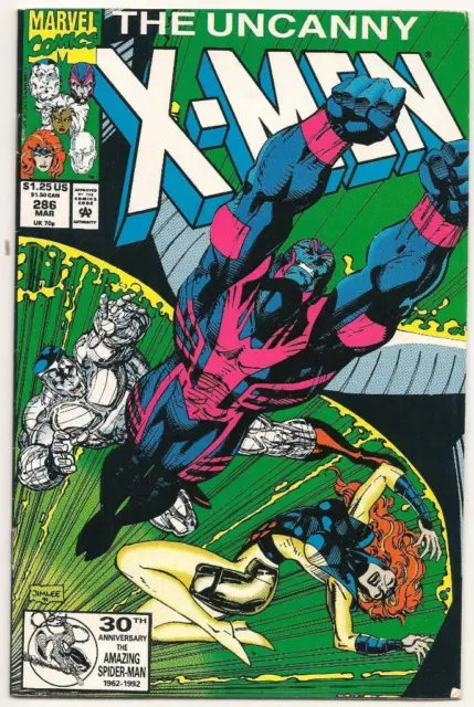 Marvel Comics; The Uncanny X-Men; Mar. 1992 Vol 1 No 286 Jim Lee & Portacio