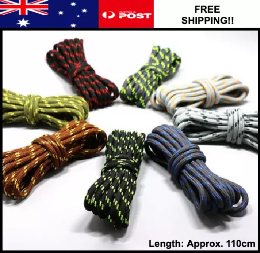 Round Shoelaces Colorful Multi Coloured Flat Bootlace Sneaker Laces Australia