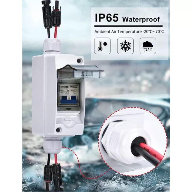 PV Isolateur Interrupteur Circuit Disjoncteur Courts-Circuits Protection for