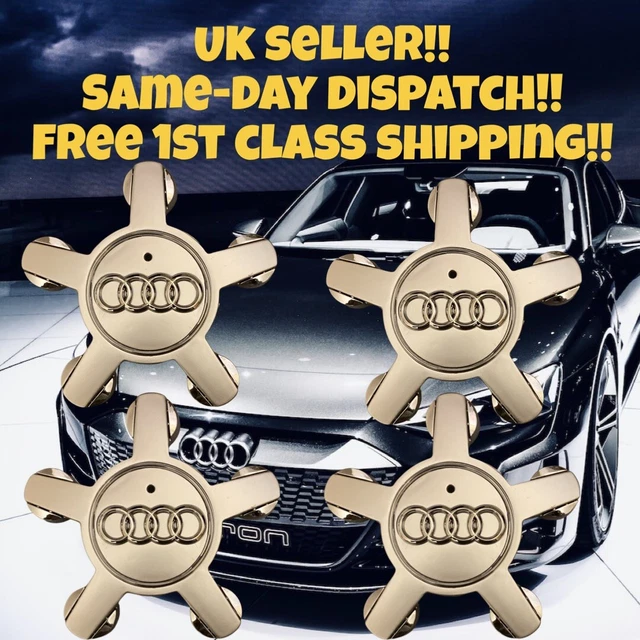 AUDI X4 Silver ALLOY CENTER STAR CAP SPIDER 4F0601165N A3 A4 A5 A6 A7A8 135MM
