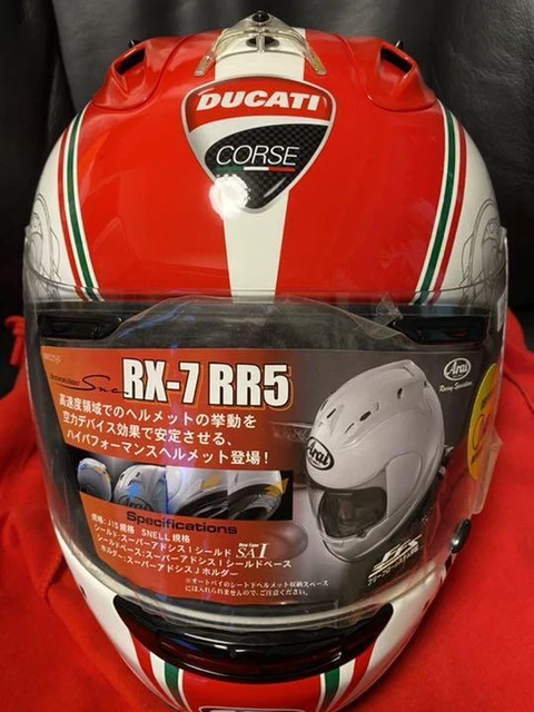 ARAI DUCATI CORSE RX-7 RR5 Helmet M size £927.85 - PicClick UK ARAI DUCATI CORSE RX-7 RR5 Helmet M size £927.85 - PicClick UK
