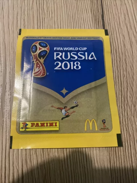 Panini WC Russia 2018 - Pochette Bustina Tüte Packet Mc Donald’s German Version