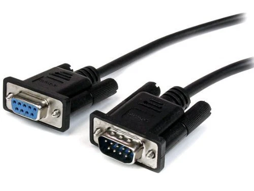 StarTech.com 3m Black Straight Through DB9 RS232 Serial Cable - M/F (MXT1003MBK)
