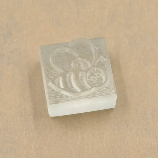 Mini Resin DIY Soap Stamp Seal Cute Bee Pattern Handmade Candle Art Craft Decor