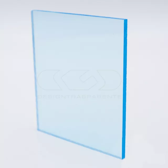 Lastra plexiglass Azzurro trasparente su misura spessore 3 mm