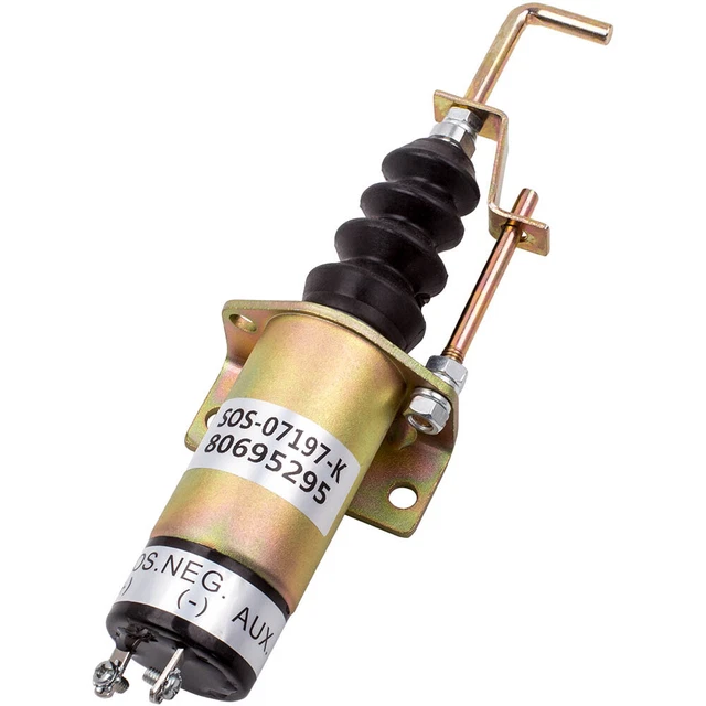 SOLENOID FUEL SHUTOFF Solenoid for John Deere Stihl SnowEx Yanmar Giant