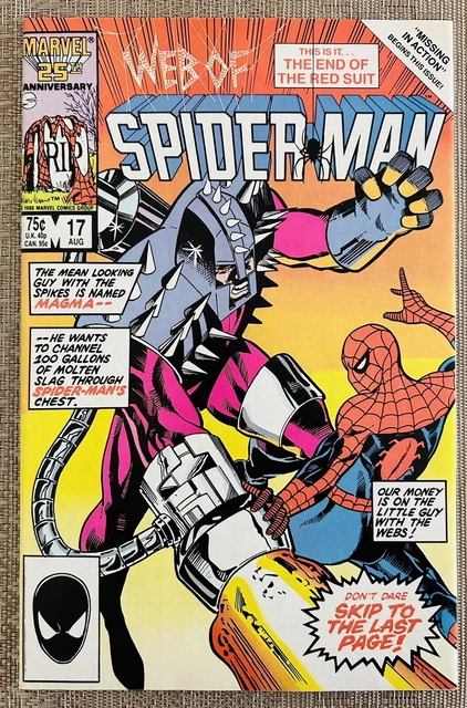Marvel’s Web Of Spider-Man Vol. 1 No. 17, August, 1986 (NM+).