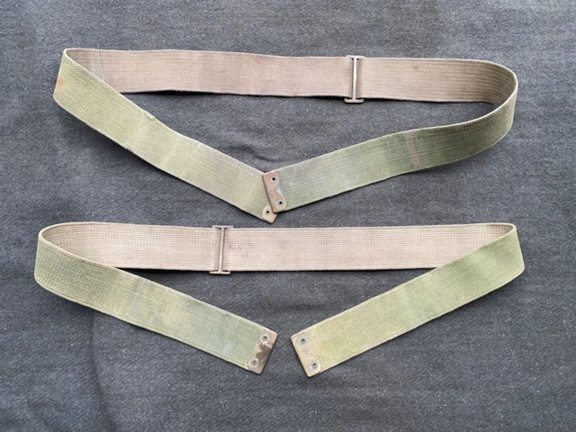 ORIGINAL WW1 20S British Army 1908 Pattern 08 Patt Webbing Cross Straps ...