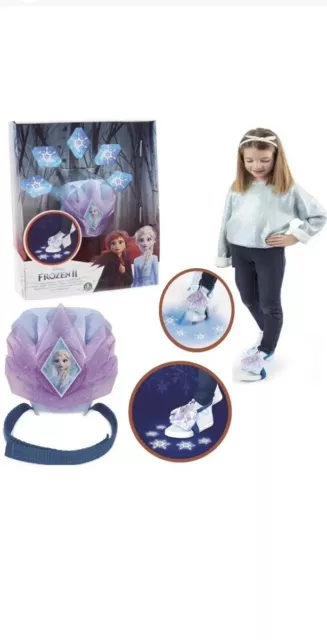 Frozen 2 Elsa Magic Ice Walker Disney Light Up Snowflake Foot Projector Toy NEW