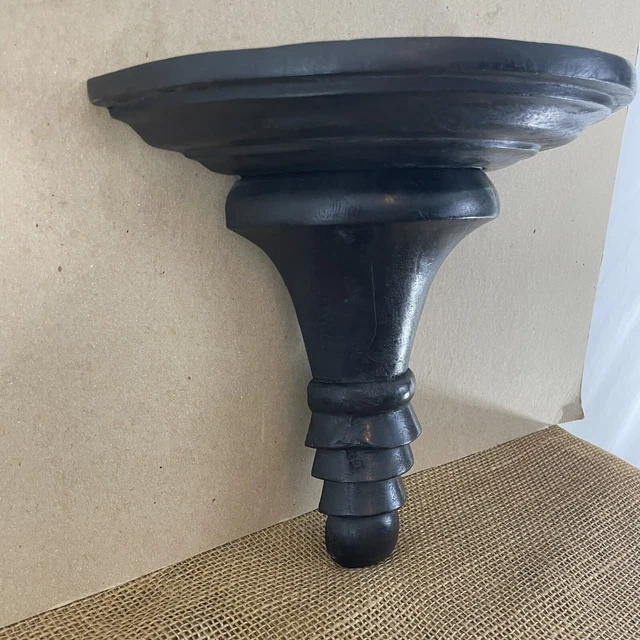 Hand Carved Solid Hard Wood Colonial French English Corbel Wall Shelf Sconce 3