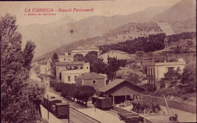 Postal Cataluña - La Garriga - Estacion De Ferrocarril. - Mbc