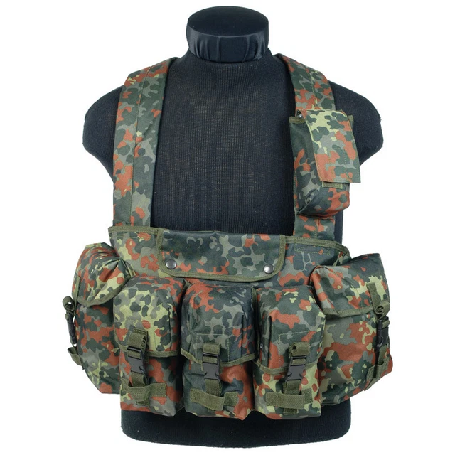 TMC RG Grey M4 Mag Tactical Chest Rig LE 6 Vest For Airsoft Pantball