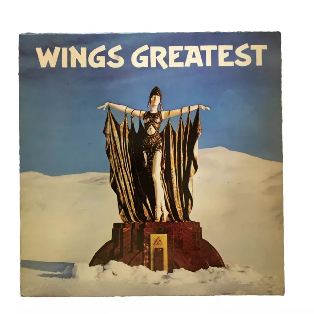 PAUL MCCARTNEY WINGS GREATEST VINYL LP MPL UK 1978 GREATEST HITS + Poster