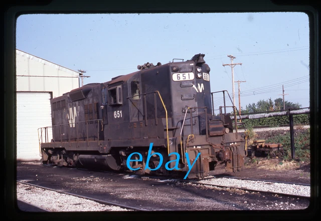 Orig Slide Norfolk & Western N&W NW #651 GP9 1983