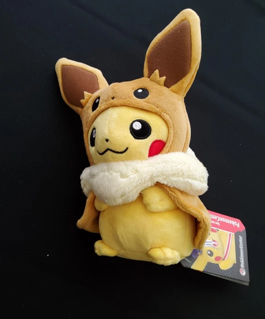 PIKACHU OFFICIAL AUTHENTIC Pokemon Center Eevee Costume Cape Plush RARE