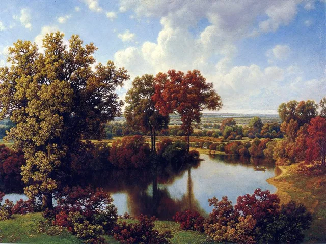 Landscape Autumn Accent Tile Mural Kitchen Bathroom Wall Backsplash Ceramic 8x6