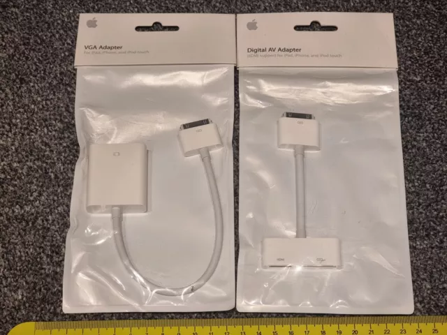 Apple Ipad Genuine Official Digital Av Hdmi & Vga Adapter New A1368 A1388 Iphone