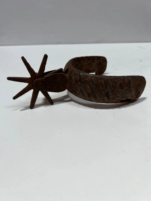 antique iron spur cowboy western hand forged