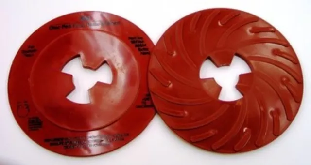 80514 - Disc Pad Face Plate Ribbed Extra Hard Red 7 in - (Pack of 10)