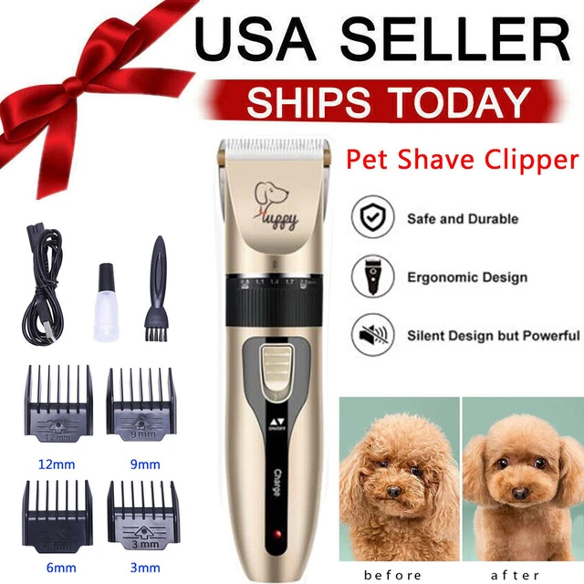 Professional Pet Dog Cat Animal Clippers Hair Grooming Cordless Trimmer Shaver